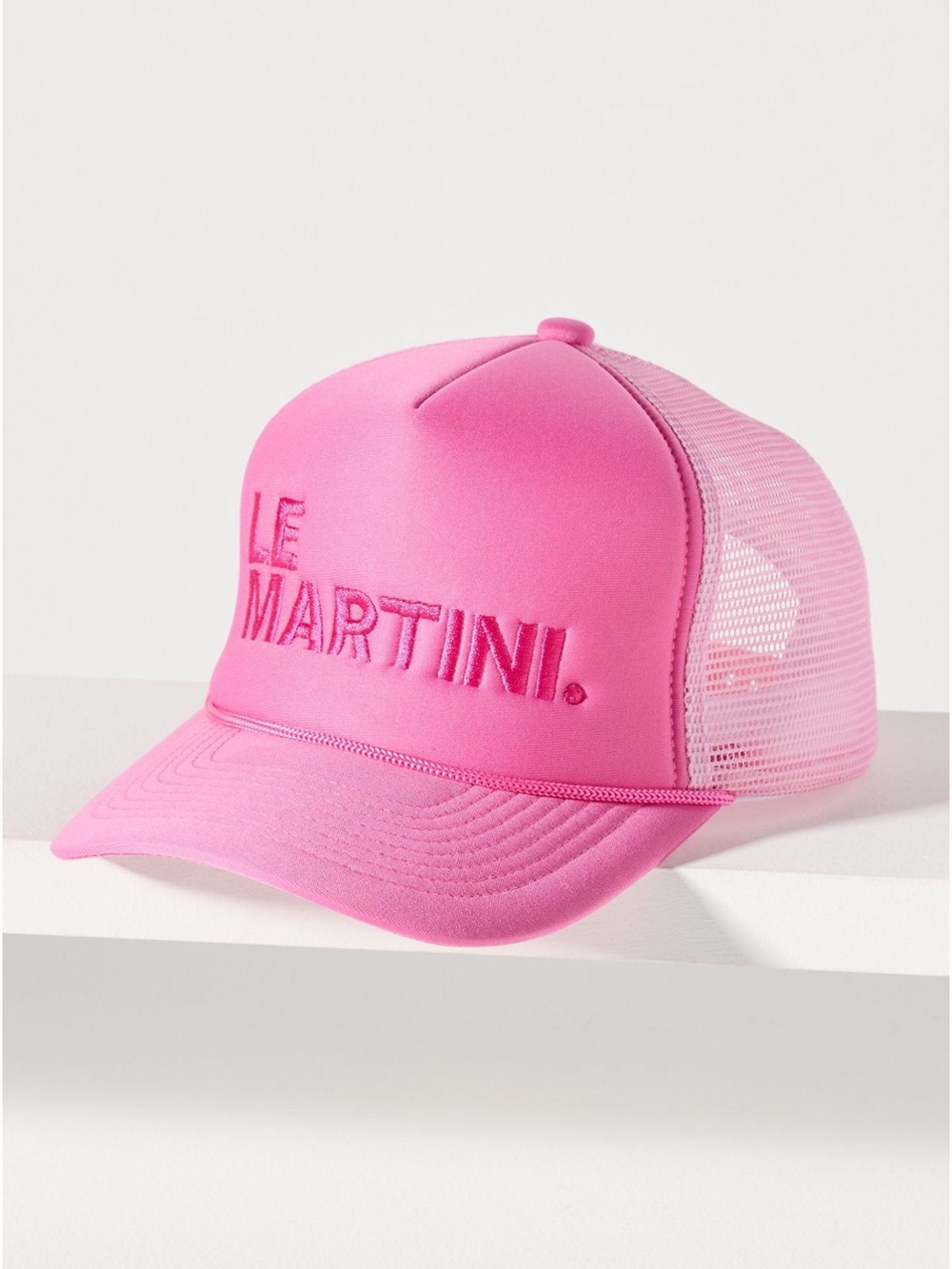 Anthropologie Pink 'Le Martini' Trucker Hat